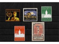 10 x Reklamemarken Werbemarken Vignetten vor 1945, 10 verschiedene