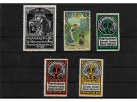 10 x Reklamemarken Werbemarken Vignetten vor 1945, 10 verschiedene