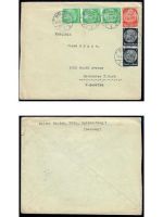 Deutsches Reich, 5 Belege, Bedarf, Sammlerbelege, Hindenburg Frankatur, Lot 3