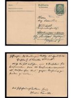 Deutsches Reich, 5 Belege, Bedarf, Sammlerbelege, Hindenburg Frankatur, Lot 46