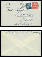 Deutsches Reich, 5 Belege, Bedarf, Sammlerbelege, Hindenburg Frankatur, Lot 19