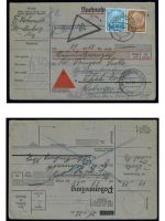 Deutsches Reich, 5 Belege, Bedarf, Sammlerbelege, Hindenburg Frankatur, Lot 50