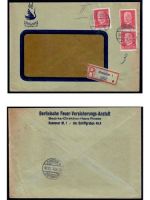 Deutsches Reich, 5 Belege, Bedarf, Sammlerbelege, Hindenburg Frankatur, Lot 4