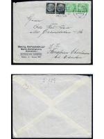 Deutsches Reich, 5 Belege, Bedarf, Sammlerbelege, Hindenburg Frankatur, Lot 7