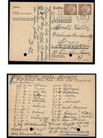 Deutsches Reich, 5 Belege, Bedarf, Sammlerbelege, Hindenburg Frankatur, Lot 43