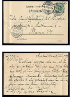 Deutsches Reich, 5 Belege, Bedarf, Sammlerbelege, Ganzsachen, Lot 10