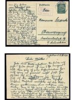 Deutsches Reich, 5 Belege, Bedarf, Sammlerbelege, Ganzsachen, Lot 15