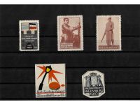 10 x Reklamemarken Werbemarken Vignetten vor 1945, 10 verschiedene