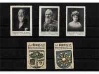 10 x Reklamemarken Werbemarken Vignetten vor 1945, 10 verschiedene