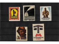 10 x Reklamemarken Werbemarken Vignetten vor 1945, 10 verschiedene