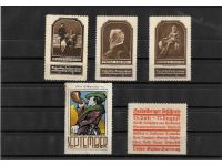 10 x Reklamemarken Werbemarken Vignetten vor 1945, 10 verschiedene