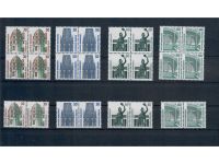 Bund, Sehenswürdigkeiten, waagerechte Paare, Lot, 21 Werte, postfrisch