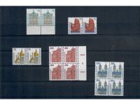 Bund, Sehenswürdigkeiten, waagerechte Paare, Lot, 21 Werte, postfrisch