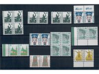Berlin, Sehenswürdigkeiten, waagerechte Paare, Lot, 23 Werte, postfrisch