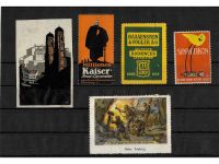 10 x Reklamemarken Werbemarken Vignetten vor 1945, 10 verschiedene