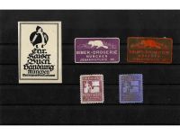 10 x Reklamemarken Werbemarken Vignetten vor 1945, 10 verschiedene