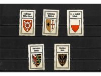 10 x Reklamemarken Werbemarken Vignetten vor 1945, 10 verschiedene