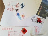 VR China, 40 Belege, Ganzsachen, Bedarfsbriefe, Postkarten, Sammlerbriefe