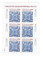 Portugal, 3 x KB (6 Marken) MiNr. 1568, 1576, 1582 **, 500 Jahre Azulejos
