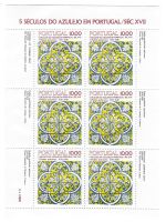 Portugal, 3 x KB (6 Marken) MiNr. 1568, 1576, 1582 **, 500 Jahre Azulejos