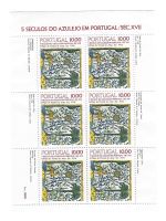 Portugal, 3 x KB (6 Marken) MiNr. 1568, 1576, 1582 **, 500 Jahre Azulejos