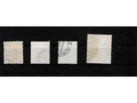 Berlin, gestempelt, MiNr. 64-67, Grünaufdruck