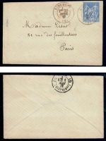 Frankreich, Klassik, 2 Belege mit Freimarke Allegorien, saubere Abstempelung