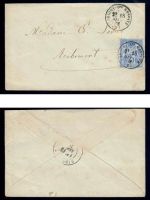 Frankreich, Klassik, 2 Belege mit Freimarke Allegorien, saubere Abstempelung