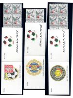 Motiv Fußball WM, 6 x Blocks/KB, 3 x MH, 1 x VB, **, jede Ausgabe abgebildet