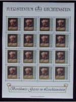 Liechtenstein, Kleinbogen, KB, Jahrgang 1981, postfrisch, ungefaltet