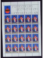 Liechtenstein, Kleinbogen, KB, Jahrgang 1981, postfrisch, ungefaltet