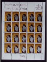 Liechtenstein, Kleinbogen, KB, Jahrgang 1979, postfrisch, ungefaltet