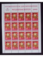 Liechtenstein, Kleinbogen, KB, Jahrgang 1985, postfrisch, ungefaltet