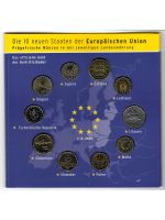 Kursmünzensatz, Die 10 neuen Staaten der Europäischen Union, 1.5.2004, Folder
