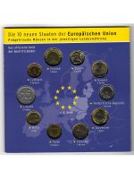 Kursmünzensatz, Die 10 neuen Staaten der Europäischen Union, 1.5.2004, Folder