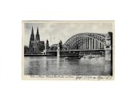 Köln a. Rhein, Hohenzollernbrücke mit Dom, Nr. 3353, gebraucht, gelaufen Jahr