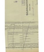 Landpoststempel Ostermoordorf über Norden auf PZU vom 26.3.34