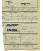 Landpoststempel Schoonorth über Norden auf PZU vom 7.5.38