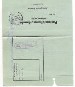Landpoststempel 23 Schoonorth über Norden auf PZU vom 5.12.61