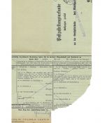 Landpoststempel Schweindorf über Norden auf PZU vom 11.7.38