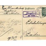Landpoststempel Siegelsum über Norden auf Ganzsache vom 5.4.37