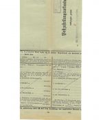 Landpoststempel Utlandshörn über Norden auf PZU vom 28.5.34