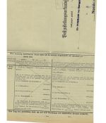 Landpoststempel Westdorf über Norden auf PZU vom 20.1.35