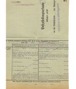 Landpoststempel Westdorf über Norden auf PZU vom 5.11.36