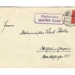 Landpoststempel Westerbur Norden Land auf Brief vom 21.11.31