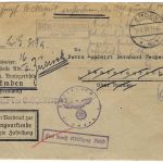 Landpoststempel Wester-Charlottenpolder über Norden auf Briefstück vom 13.6.36
