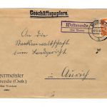 Landpoststempel Westerende über Norden auf Brief vom 7.3.39