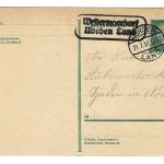 Landpoststempel Westermoordorf Norden Land auf Ganzsache vom 21.7.30