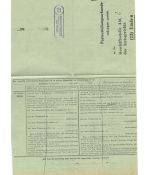 Landpoststempel 23 Wirdumer-Neuland über Norden auf PZU vom 24.6.54