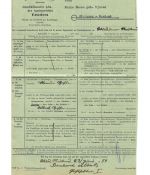 Landpoststempel 23 Wirdumer-Neuland über Norden auf PZU vom 24.6.54